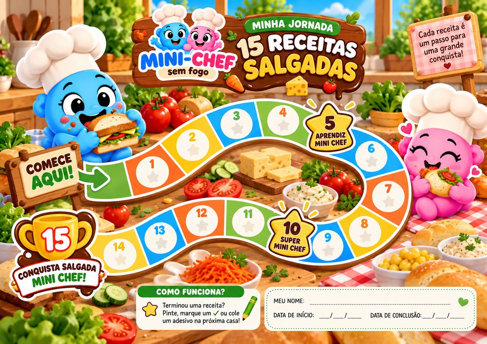 Mapa da jornada — 15 receitas salgadas